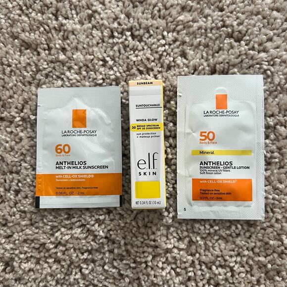 Sunscreen Sample Bundle La Roche Posay Elf New 3 Pieces - Picture 1 of 1